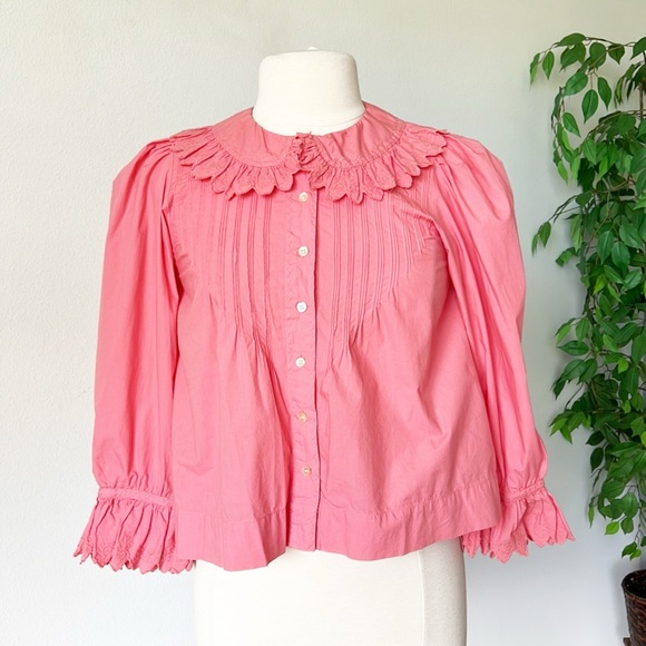 Doen Shirt Womens XS Hickory Blouse
Begonia Pink Ruffles Cottagecore
Feminine - Picture 8 of 15